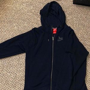 Nike black zip up hoodie